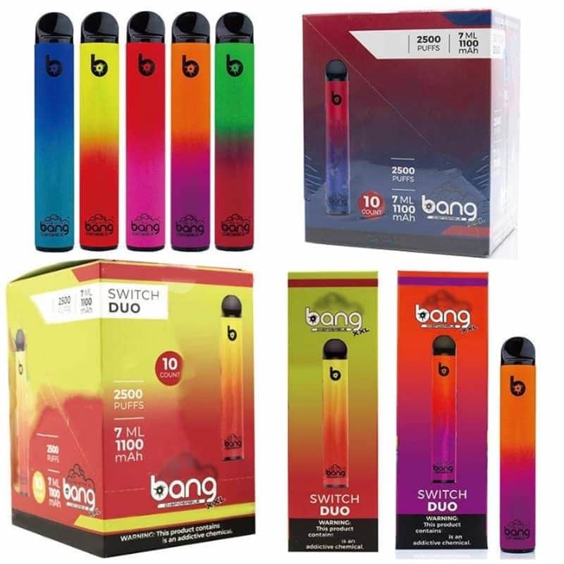E Liquid Electronic Cigarette Bang XXL Switch DUO 1100mAh non-rechargeable