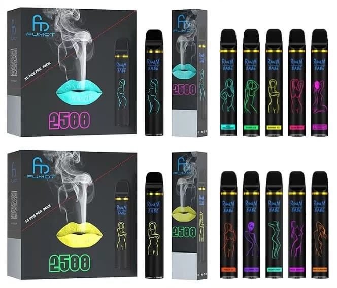 Vape E Cigarette RandM Babe 2500Puffs Nicotine Salt 50mg Non-Refillable